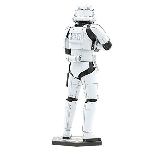 Metal Earth Fascinations Premium Series Star Wars Stormtrooper 3D Metal Model Kit Bundle with Tweezers