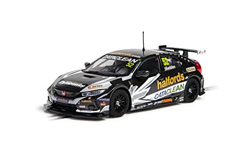 Scalextric C4297 Honda Civic Type R - BTCC 2021 - Gordon Shedden, Black/Orange