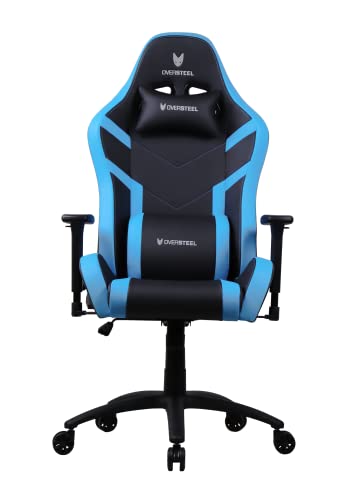 Oversteel - DIAMOND Professional Gaming Chair Leatherette, 3D Armrests, Height Adjustable, Reclining 180º, Gas Piston Class 4, Up to 150Kg, Color Blue