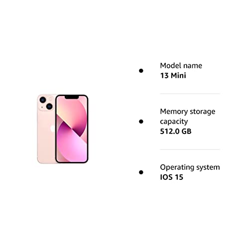 Apple iPhone 13 Mini, 512GB, Pink (Renewed)