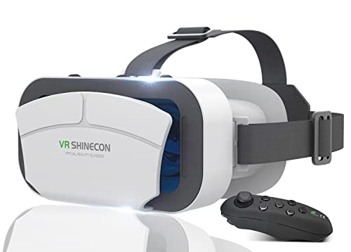HOVSCN VR Headset 3D Virtual Reality for Android/iOS 4.7" - 7.2" Smartphone with VR Remote Control
