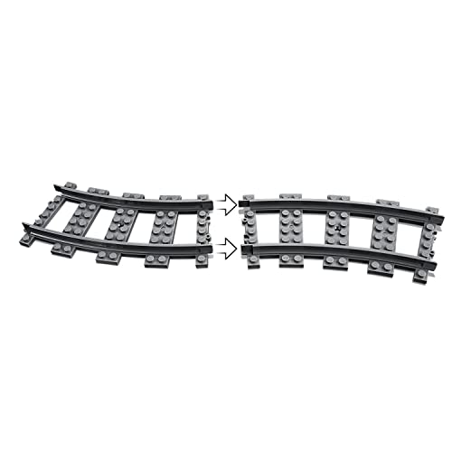 LEGO 60238 City Trains Switch Tracks 6 Pieces, Toy Train Track Extension Pack, Accessory Set