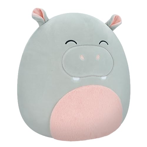 Squishmallows SQCR04133 Harrison - Grey Hippo 12"