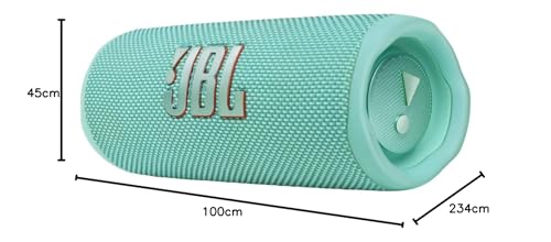 JBL Flip 6 Portable Bluetooth Speaker with 2-way speaker system and powerful JBL Original Pro Sound, up to 12 hours of playtime, in teal