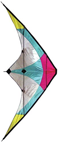 Stunt Kite - 120 x 60 cm Dual Line Kite - High Flying Kite with multi coloured panel design - Stunt Kites for Outdoor Fun - Dual Line Stunt Kites - Popular entry-level stunt kite