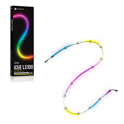 Corsair iCUE LS100 Smart Lighting Strip Expansion Kit 1.4 m (Individually Addressable LEDs, Built-In Light Diffusion, Easy Installation) Includes 1 x 1.4 m Strip