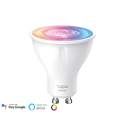 Tapo Smart Wi-Fi Spotlight, Multicolour, White Tunable, GU10 Lamp Base, Remote Control, Energy Saving, Works with Alexa & Google Home, No hub required Tapo L630(4-pack) [Energy Class E]