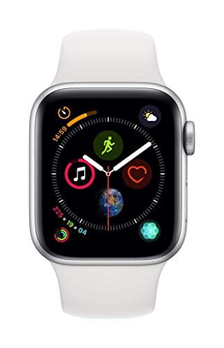 Apple Watch Series 4 40mm - Silver Aluminium Case with White Sport Band (GPS + Cellular) (Refurbished)