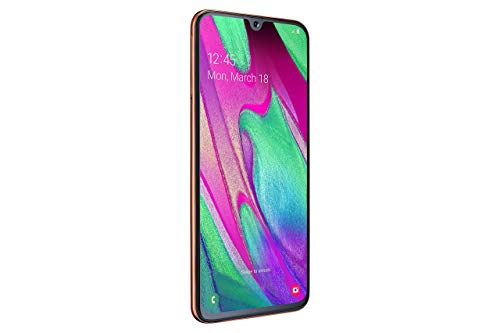 Samsung Galaxy A40 64 GB Android Dual-SIM 5.9 Inch Smartphone - Coral (UK Version) (Renewed)