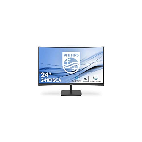 Philips 241E1SCA - 24 inch FHD Curved monitor, 75Hz, 4ms, VA, AMD FreeSync, Speakers, SmartImage (1920 x 1080, 250 cd/m², HDMI/VGA)