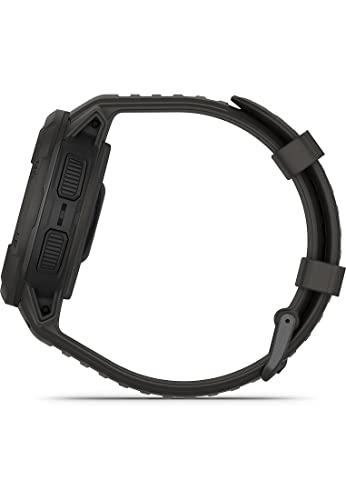 Garmin Instinct Crossover Solar Hybrid Smartwatch, 45 mm, Solar Charging, Rugged Design and Super-Luminova Hands, 70 Days Runtime, 30 Sports, GPS, Cardio, SpO2, Activity Tracker (Graphite)