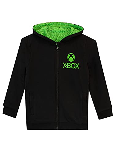 Xbox Boys Reversible Hoodie Gaming Black 5-6 Years