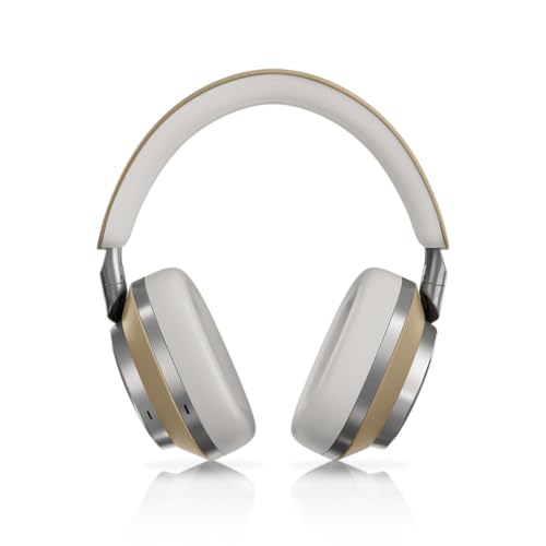 Bowers & Wilkins PX8 Flagship Noise Cancelling Wireless Over Ear Headphones with Bluetooth 5.0 & Quick Charge, 30 Hours of High-Resolution Playback and Built-In Microphone - Tan