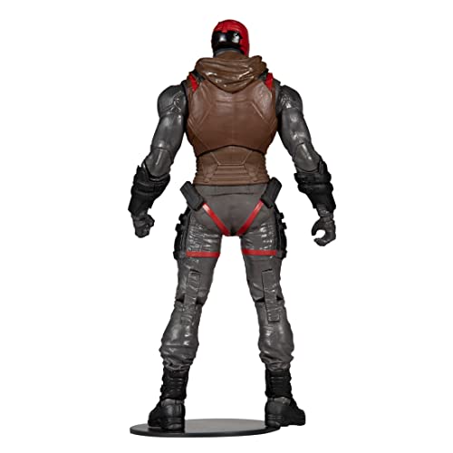 McFarlane Toys, DC Gaming 7-inch Red Hood Action Figure with 22 Moving Parts, Collectible DC Gotham Knights Game Figure with Stand Base and Unique Collectible Character Card – Ages 12+