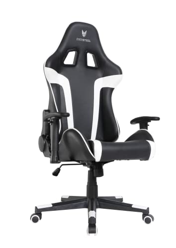 Oversteel - ULTIMET Professional Gaming Chair Leatherette, 2D Armrests, Height Adjustable, Reclining Backrest 180º, Gas Piston Class 3, Up to 120Kg, White