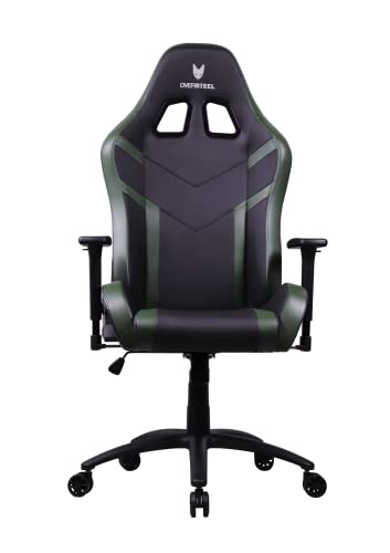 Oversteel - DIAMOND Professional Gaming Chair Leatherette, 3D Armrests, Height Adjustable, Reclining 180º, Gas Piston Class 4, Up to 150Kg, Color Green