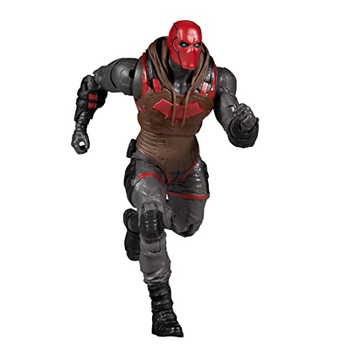 McFarlane Toys, DC Gaming 7-inch Red Hood Action Figure with 22 Moving Parts, Collectible DC Gotham Knights Game Figure with Stand Base and Unique Collectible Character Card – Ages 12+