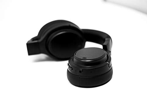 Roxel HD-NC60 Foldable Active Noise Cancelling Premium Wireless Over Ear Headphone, BT Compatible with Android and IOS Devices, Answer Incoming Calls with Built in Mic