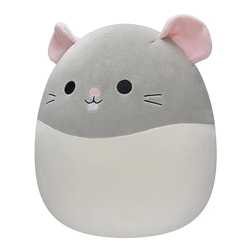 Squishmallows Original 12-Inch - Rusty the Grey and White Rat