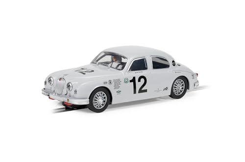 Scalextric Hornby Hobbies LTD C4419 Jaguar Mk1-Buy1-Goodwood 2021 Slot Classic Touring Cars, White, 1:32 Scale