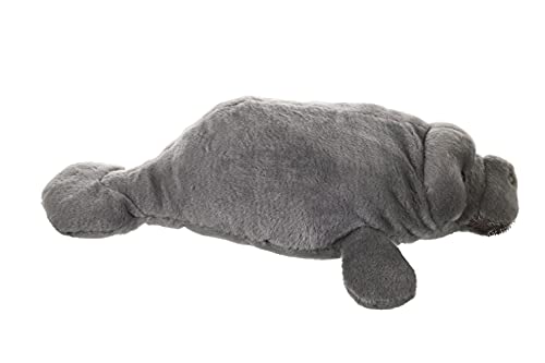 Wild Republic Manatee Plush Soft Toy, Cuddlekins Cuddly Toys, Gifts for Kids 30 cm,Grey