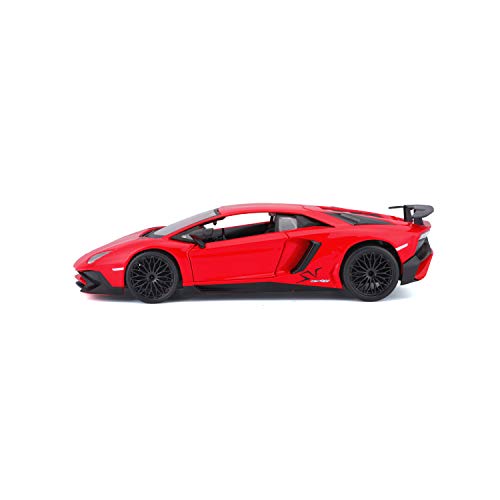 Bburago B18-21079 Jaguar 1:24 Lamborghini AVENDTADOR, Red