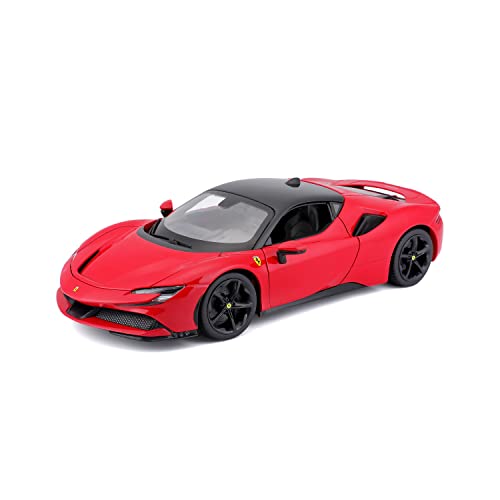 Bburago B18-16015 Ferrari Race & Play SF90 STRADALE 1:24 Die-Cast Collectible Car, Assorted Colours