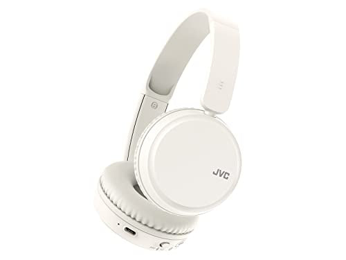 JVC HA-Z37W-W Wireless Bluetooth On Ear Headphones, 35 hours listening time (White)