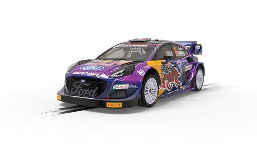 Scalextric Hornby Hobbies LTD C4448 Ford Puma WRC-Sebastian Loeb Slot-Cars Street and Rally, Purple, 1:32 Scale