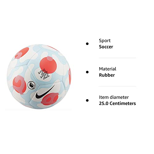 NIKE DH7412-100 PL NK PTCH 3RD - SP22 Recreational soccer ball Unisex WHITE/BALTIC BLUE/LASER CRIMSON/BLACK 5