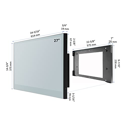 Soulaca 27inch Smart LED Mirror TV for Bathroom,1080P Waterpoof with Wi-Fi and Bluetooth, Integrated with Speaker, 2023 Model