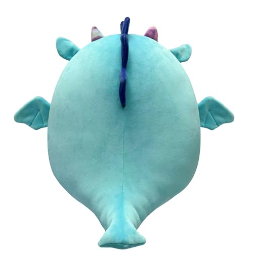 Squishmallows SQCR04125 Dark Teal 7.5" Dragon-Add Tatiana to Your Squad, Ultrasoft Stuffed Animal Toy, Official Kellytoy Plush