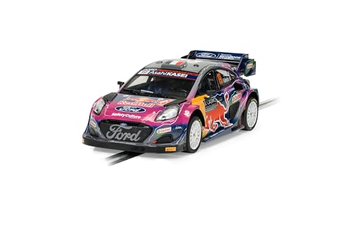 Scalextric Hornby Hobbies LTD C4448 Ford Puma WRC-Sebastian Loeb Slot-Cars Street and Rally, Purple, 1:32 Scale