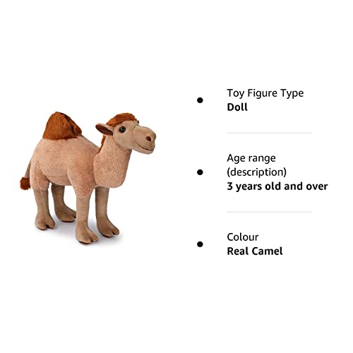 Camel Plush Toy, Stuffed Animal Plushie Doll, Soft Fluffy Like Real Desert Animals Hugging Toy - Present for Every Age & Occasion