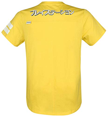 Playstation - Icons Long Line Men's T-Shirt (XXL) Yellow