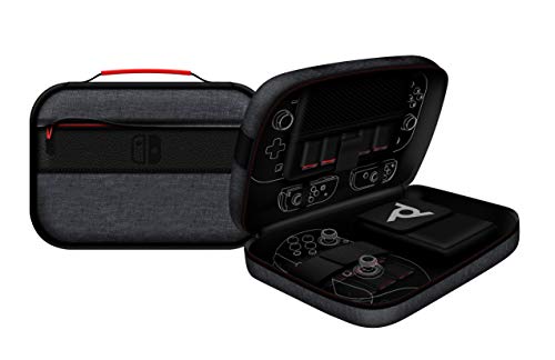 PDP Gaming Officially Licensed Switch Commuter Case - Elite edition - Semi-Hardshell Protection - Protective PU Leather - Holds 14 Games - Works with Switch OLED and Lite - Fine for Travel