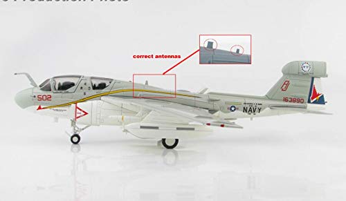 HOBBY MASTER For Northrop Grumman EA-6B Prowler 163890/AJ502 VAQ-134 June 2015 US Navy Farewell scheme 1/72 diecast plane model aircraft