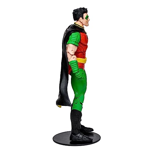 McFarlane Toys, DC Multiverse Robin Tim Drake (Robin: Reborn) 7-inch Action Figure, includes Collectible Unique Collector Character Card, Multicolour – Ages 12+