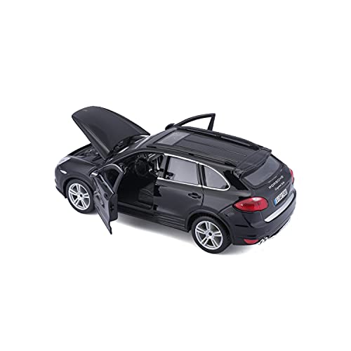 Bburago 18-21056 Porsche Cayenne Turbo 1:24 Scale Model car, Black