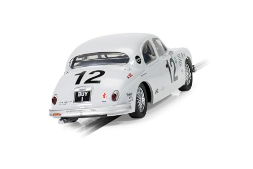 Scalextric Hornby Hobbies LTD C4419 Jaguar Mk1-Buy1-Goodwood 2021 Slot Classic Touring Cars, White, 1:32 Scale