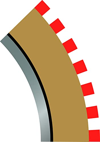 Scalextric C8228 Radius 2 Outer Border/Barrier 45 degree 1:32 Scale Accessory