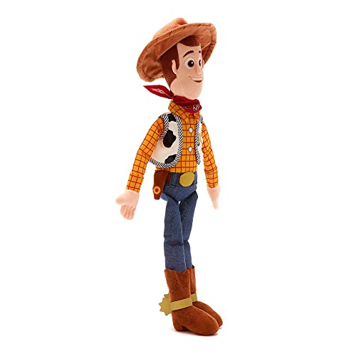 Disney Store Official Woody Medium Soft Toy, Toy Story, 47cm/18”, Plush Cuddly Character, Classic Cowboy in Iconic Outfit, with Embroidered Details and Soft Feel Finish