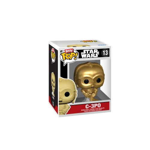 Funko Bitty POP! Star Wars - Princess Leia™, R2-D2™, C-3PO™ and A Surprise Mystery Mini Figure - 0.9 Inch (2.2 Cm) Collectable - Stackable Display Shelf Included - Gift Idea - Party Bags Stocking