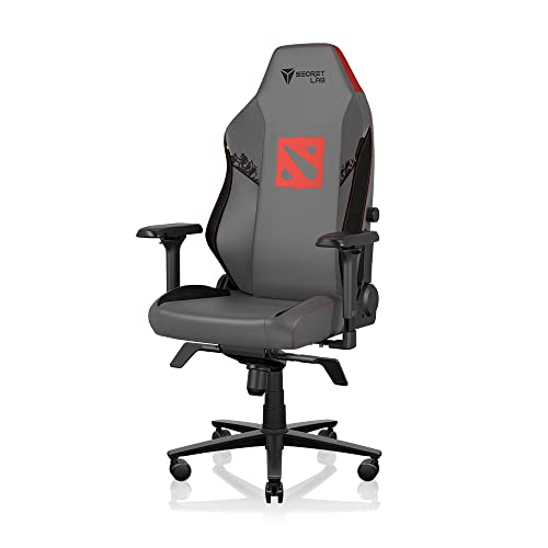 Secretlab TITAN Evo 2022 Dota 2 Gaming Chair - Reclining - Ergonomic & Comfortable Computer Chair with 4D Armrests - Magnetic Head Pillow & 4-way Lumbar Support - Black/Red - Hybrid Leather