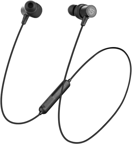 SoundPEATS Q30 HD+ Bluetooth Earphones with Mic, Wireless Earbuds Magnetic IPX6 Running Headphones, APTX-HD, cVc Noise Cancellation, 10mm Drivers, Super Bass, Lightweight, 12 Hrs Play Time