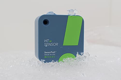 SensorPush HT.w Wireless Thermometer/Hygrometer Water-Resistant for iPhone/Android - Made in USA - Indoor/Outdoor Humidity/Temperature Smart Sensor with Alerts