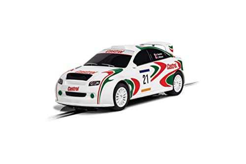 Scalextric C4302 Castrol Rally Slot Racing car, Green/Red/White, 1:32 Scale