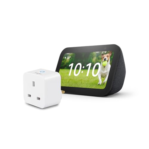 Echo Show 5 (3rd generation) | Charcoal+ Sengled Smart Plug, Works with Alexa - Smart Home Starter Kit
