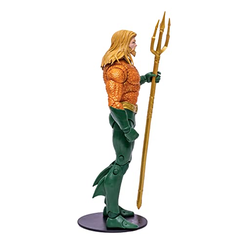 McFarlane Toys, DC Multiverse Aquaman 7-inch Action Figure with 22 Moving Parts, Collectible DC Endless Winter Figure with Unique Collector Character Card – Ages 12+