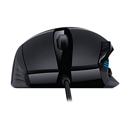 Logitech G402 Hyperion Fury Wired Gaming Mouse, 4,000 DPI, Lightweight, 8 Programmable Buttons, DPI Switch Button, Compatible with PC/Mac - Black